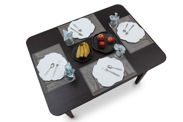 Rectangular Four Seater Dining Table Set