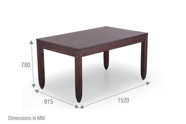 Six Seater Wooden Dining Table