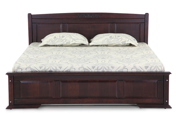 King size bed with bed side table