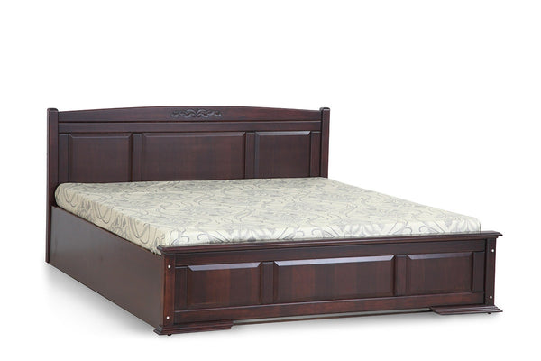 King size bed with bed side table