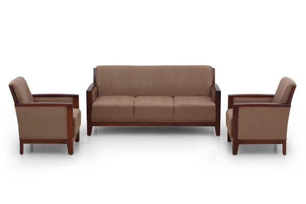 Wooden Arm Sofa Set For Five